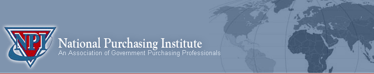 National Purchasing Institute - An Asociation of Government Purchasing Professionals